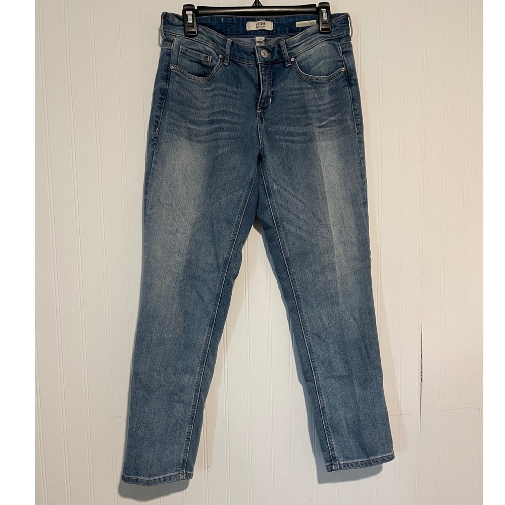 Vintage America Blues Weekend Crop Jeans Womens 4/27 Blue Excellent Stretch